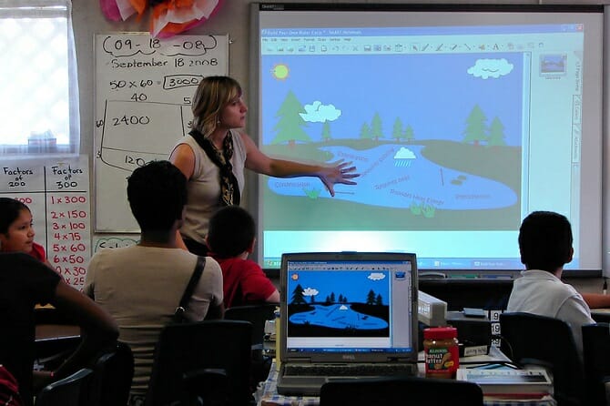 Classroom technology and electronic devices