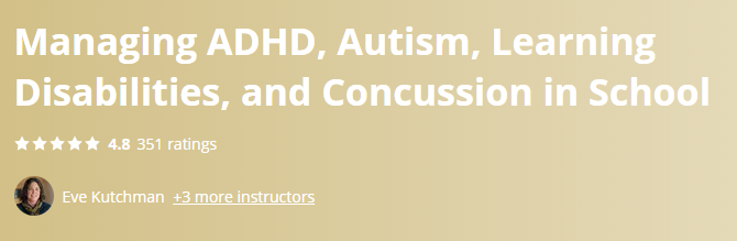 3. ADHD, Autism, Learning Disabilities, and Concussion (Coursera)